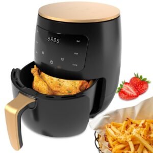 Friteuza cu Aer Cald 6L, 2400W, Display Digital - Air Fryer fara Ulei pentru Familie