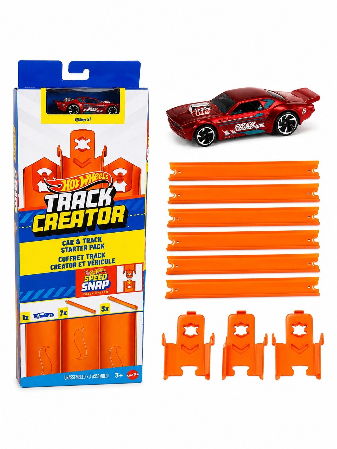 Hot Wheels HW Track Creator Set de început Masina, JDW43