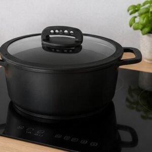 Oala din Aluminiu SilverCrest 24 cm, 4.9 L, cu Capac – Compatibila Inductie