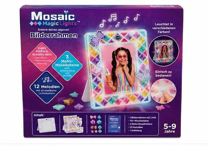 VTech Art Mosaic Magic Lights – Rama Foto Creativa cu Lumini si Mozaic Reutilizabil