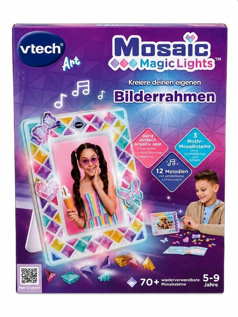VTech Art Mosaic Magic Lights – Rama Foto Creativa cu Lumini si Mozaic Reutilizabil - imagine 2