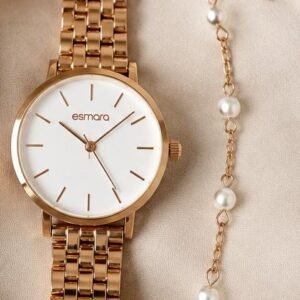 Set Esmara Ceas Dama cu Bratara – Watch & Jewellery Set, Auriu