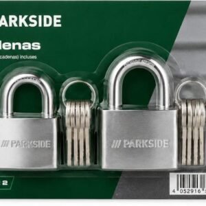 Set 2 lacate Parkside din otel, cu 10 chei incluse