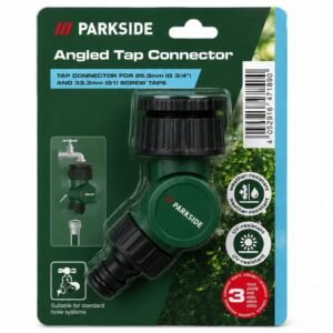 Conector unghiular pentru robinet Parkside – Angled Tap Connector 1/2" si 3/4"