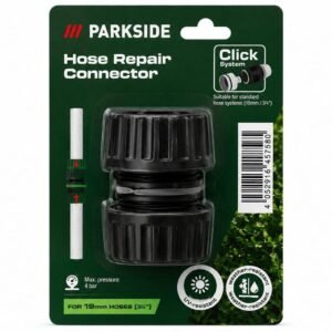 Conector reparatie furtun gradina Parkside 19 mm (3/4") – Click System