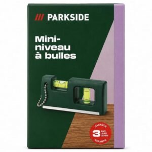 Nivela cu bula mini Parkside – 2 axe, cu breloc