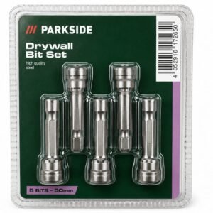 Set biti pentru gips-carton Parkside – 5 piese, 50 mm