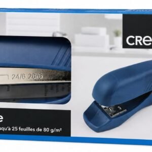 Capsator Crelando de birou – pâna la 25 de coli, cu 100 capse incluse/Albastru