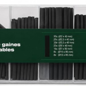 Set tuburi termocontractabile PARKSIDE – 127 piese, dimensiuni variate, cutie organizatoare