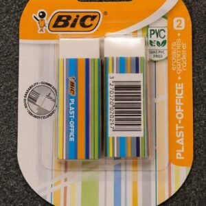 Set 2 radiere BIC Plast-Office – noi, sigilate