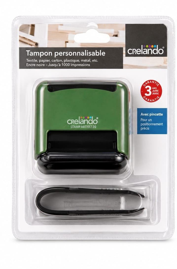 Stampila personalizabila Crelando cu litere si simboluri
