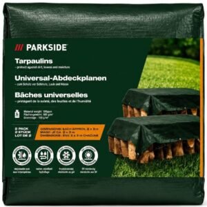 Prelata universala impermeabila 2 × 3 m, 100 g/m˛, cu snur de fixare 14 m