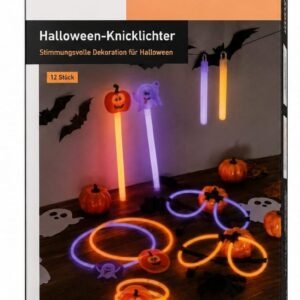 Set 12 accesorii luminoase Halloween LIVARNO Home – bratari, bete si decoratiuni fluorescente