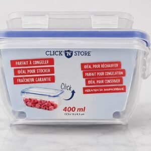 Caserola alimentara ermetica 400 ml cu închidere în 4 puncte – Click Store