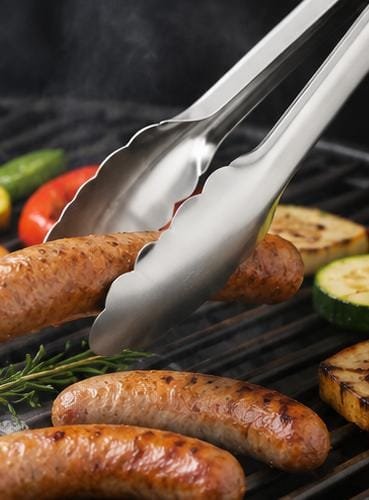 Cleste de gratar 30 cm din otel inoxidabil | Cleste de bucatarie premium si cleste de carne, 100507 - imagine 4