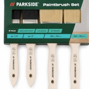 Set 4 pensule PARKSIDE pentru vopsire – pentru lacuri, lazuri si vopsele pe baza de apa