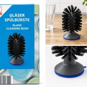 Perie pentru spalat pahare si cani cu ventuza – Classic Glass Cleaning Brush