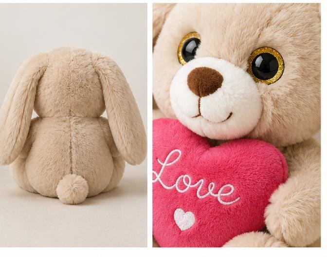Ursulet de Plus Livarno Home cu Inima „Love” – Cadou Valentine's Day - imagine 2