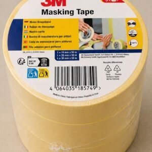 Banda de mascare 3M Masking Tape Set 3 bucati (19 mm, 38 mm, 50 mm × 50 m)