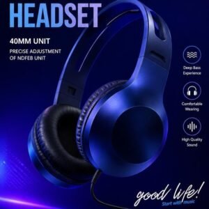 Căști Audio Stereo MD-220AP – Difuzoare 40 mm, Design Over-Ear, Confortabile, cu Fir, Negru