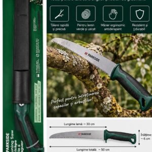 Fierăstrău manual pentru crengi PARKSIDE – lamă 30 cm, cu teacă de protecție