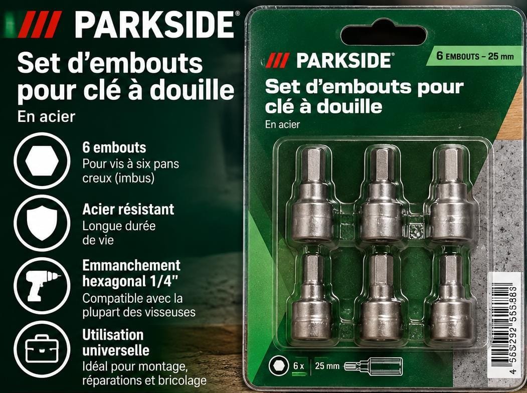 Set Biți PARKSIDE pentru Gips-Carton – 6 Piese, 25 mm