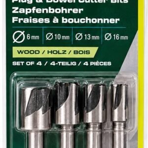 Set 4 Freze pentru Dopuri din Lemn PARKSIDE – 6, 10, 13 și 16 mm