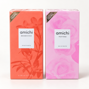 Set 2 parfumuri Amichi – Mandarine Musk + Fruity Rose.